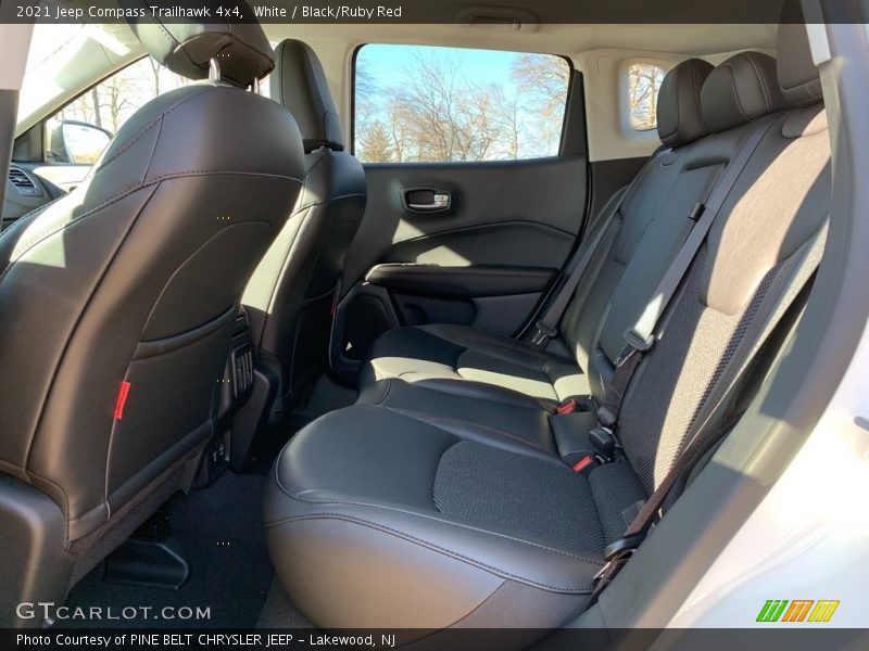 White / Black/Ruby Red 2021 Jeep Compass Trailhawk 4x4
