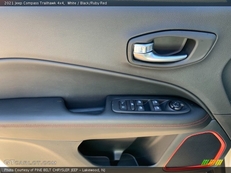White / Black/Ruby Red 2021 Jeep Compass Trailhawk 4x4