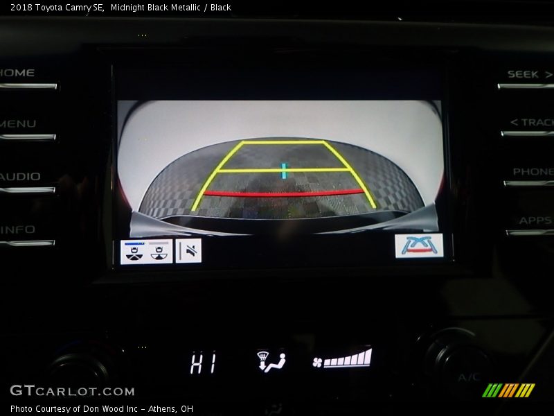 Midnight Black Metallic / Black 2018 Toyota Camry SE