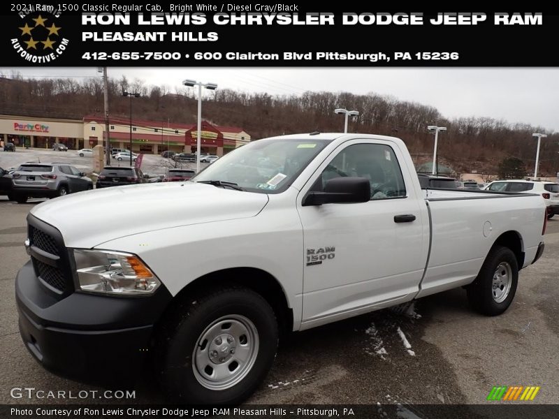 Bright White / Diesel Gray/Black 2021 Ram 1500 Classic Regular Cab