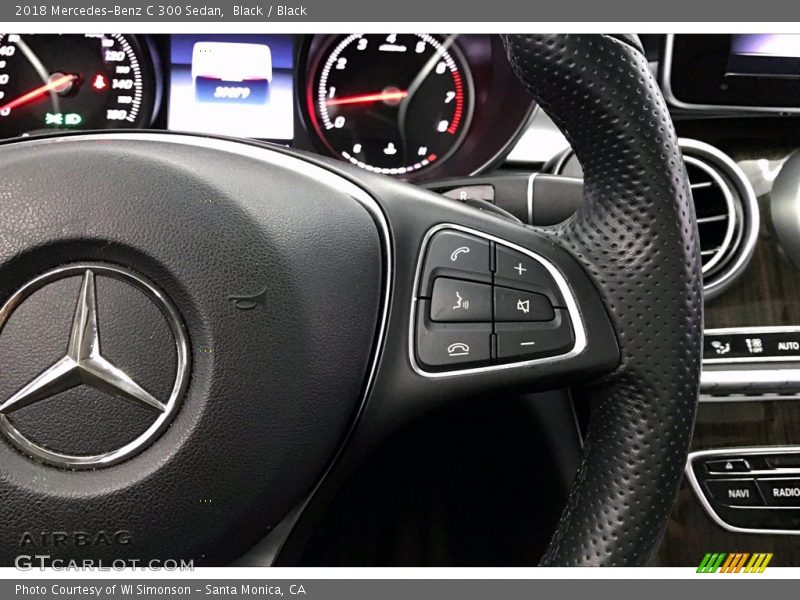 Black / Black 2018 Mercedes-Benz C 300 Sedan