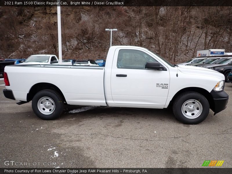 Bright White / Diesel Gray/Black 2021 Ram 1500 Classic Regular Cab