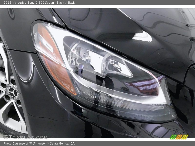 Black / Black 2018 Mercedes-Benz C 300 Sedan