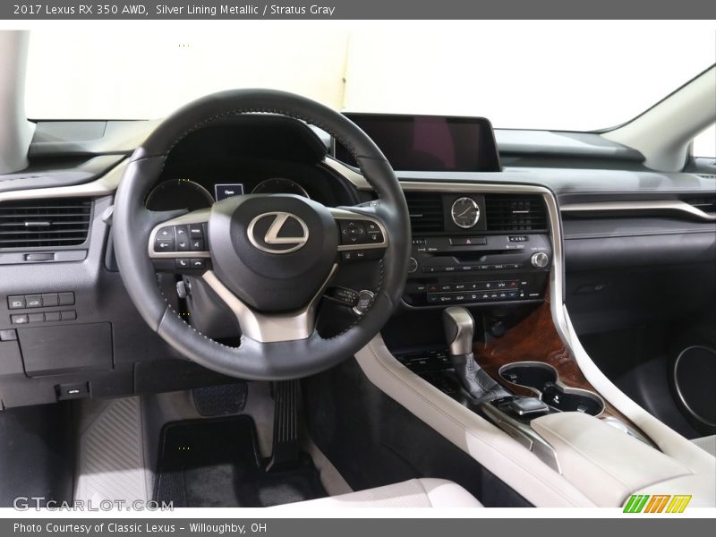 Silver Lining Metallic / Stratus Gray 2017 Lexus RX 350 AWD