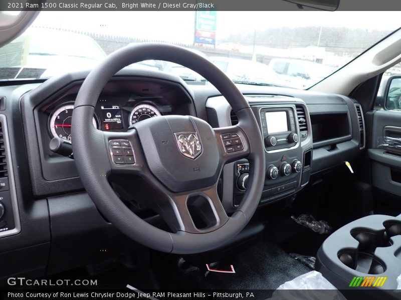 Bright White / Diesel Gray/Black 2021 Ram 1500 Classic Regular Cab