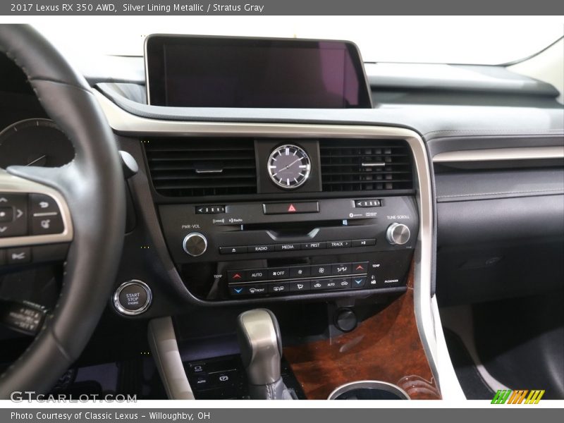 Silver Lining Metallic / Stratus Gray 2017 Lexus RX 350 AWD