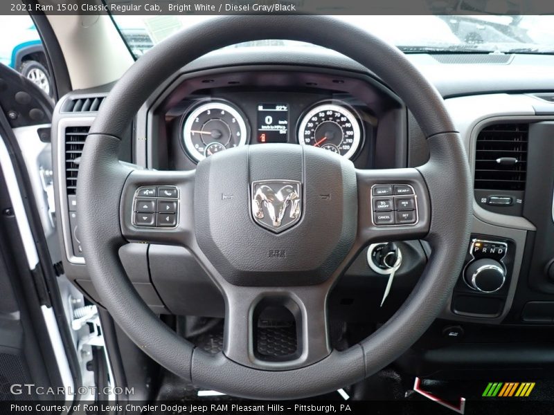 Bright White / Diesel Gray/Black 2021 Ram 1500 Classic Regular Cab