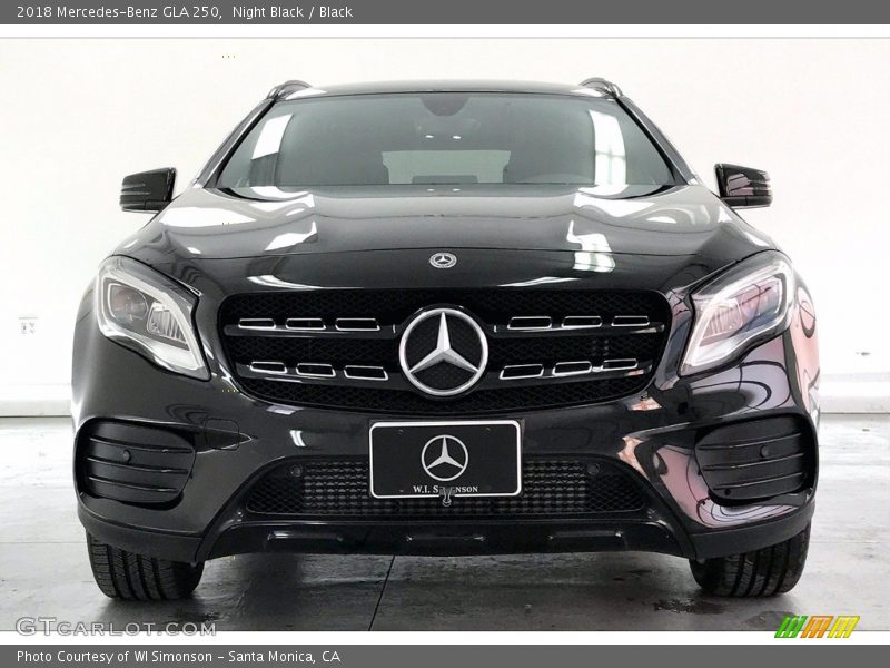 Night Black / Black 2018 Mercedes-Benz GLA 250