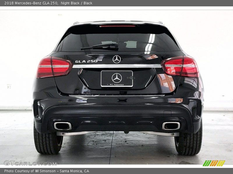 Night Black / Black 2018 Mercedes-Benz GLA 250