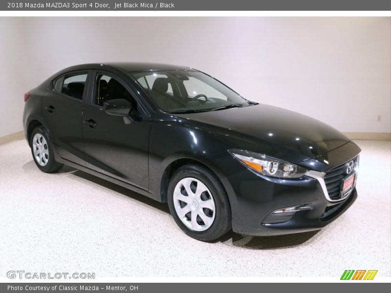 Jet Black Mica / Black 2018 Mazda MAZDA3 Sport 4 Door