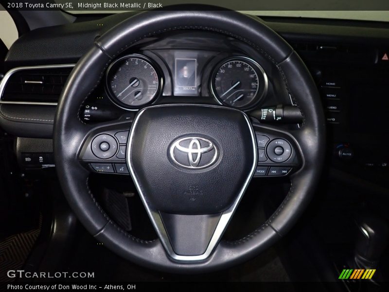 Midnight Black Metallic / Black 2018 Toyota Camry SE