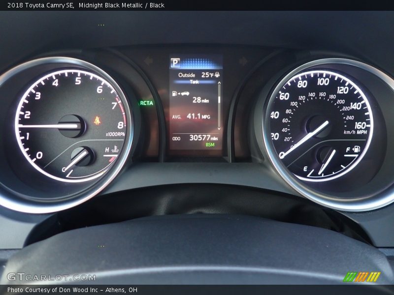 Midnight Black Metallic / Black 2018 Toyota Camry SE