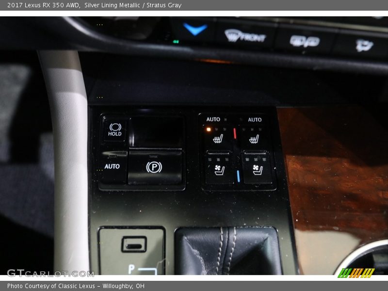 Silver Lining Metallic / Stratus Gray 2017 Lexus RX 350 AWD