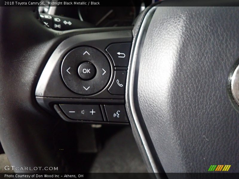 Midnight Black Metallic / Black 2018 Toyota Camry SE