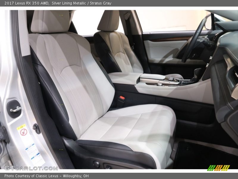Silver Lining Metallic / Stratus Gray 2017 Lexus RX 350 AWD