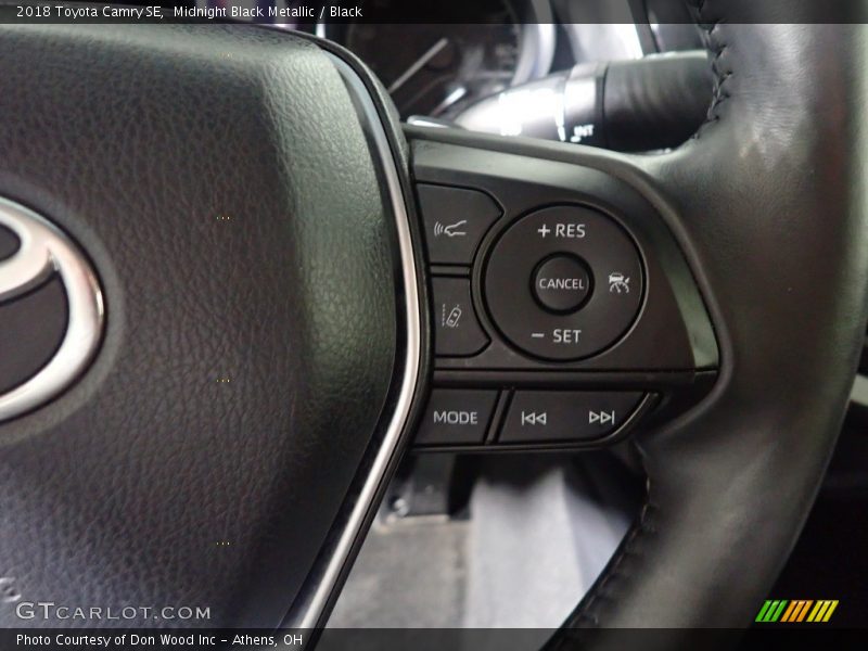 Midnight Black Metallic / Black 2018 Toyota Camry SE