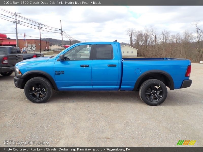 Hydro Blue Pearl / Black 2021 Ram 1500 Classic Quad Cab 4x4