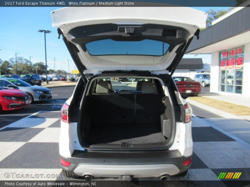 White Platinum / Medium Light Stone 2017 Ford Escape Titanium 4WD