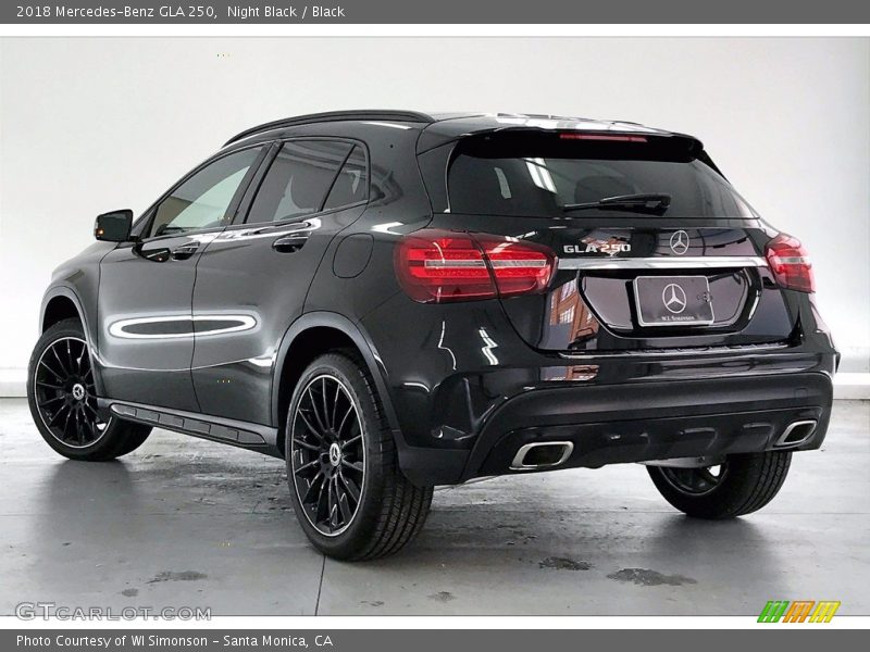 Night Black / Black 2018 Mercedes-Benz GLA 250