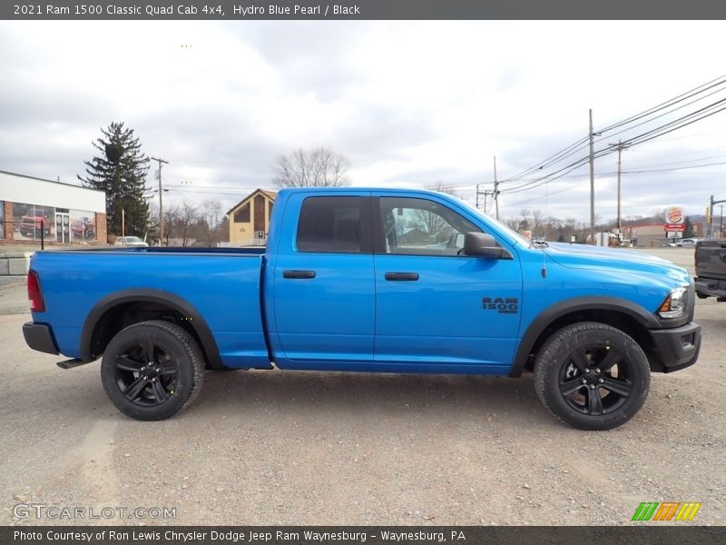 Hydro Blue Pearl / Black 2021 Ram 1500 Classic Quad Cab 4x4