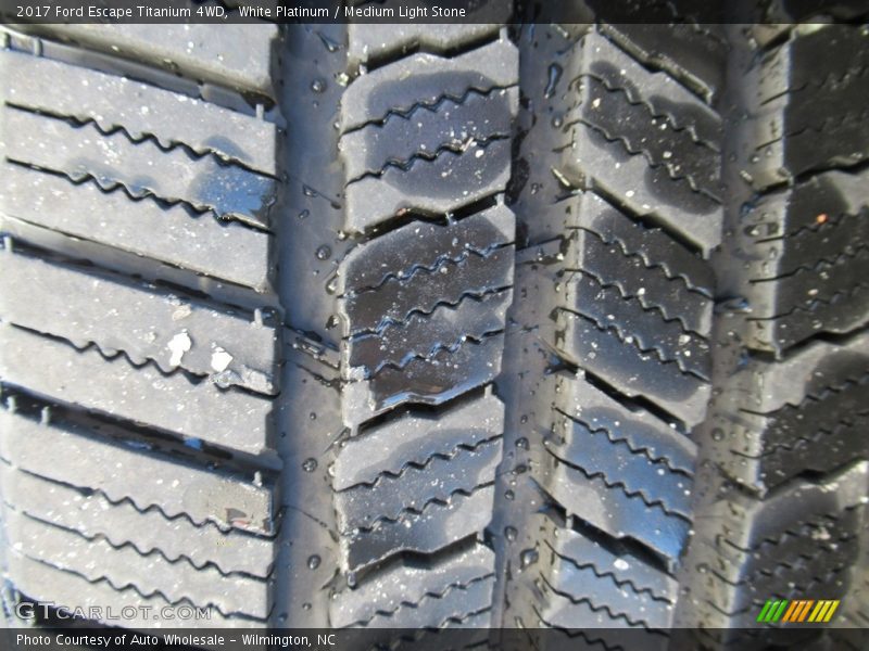 White Platinum / Medium Light Stone 2017 Ford Escape Titanium 4WD