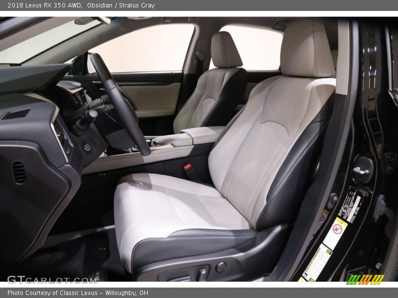 Obsidian / Stratus Gray 2018 Lexus RX 350 AWD