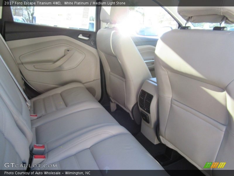 White Platinum / Medium Light Stone 2017 Ford Escape Titanium 4WD