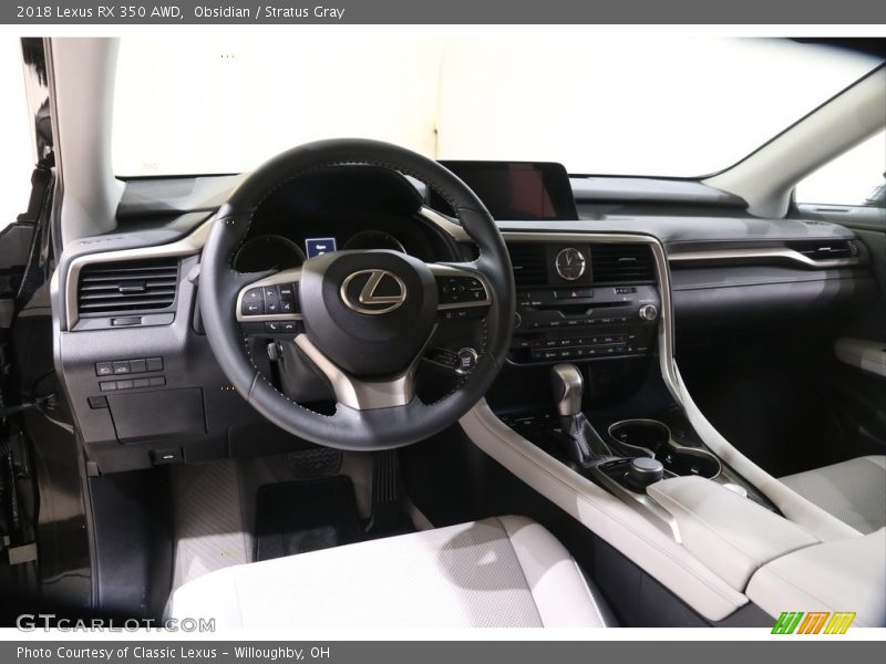 Obsidian / Stratus Gray 2018 Lexus RX 350 AWD