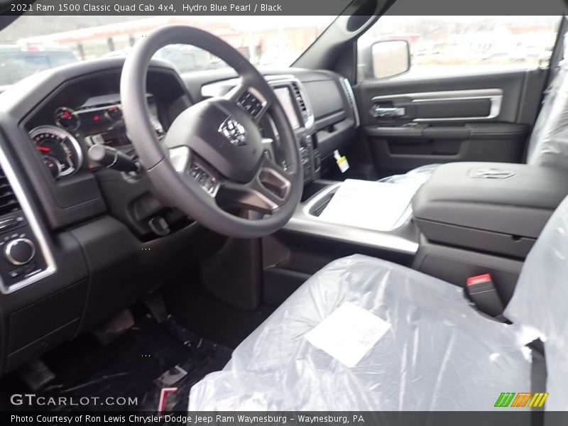 Hydro Blue Pearl / Black 2021 Ram 1500 Classic Quad Cab 4x4