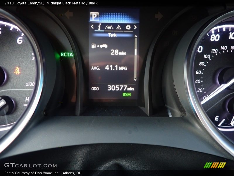 Midnight Black Metallic / Black 2018 Toyota Camry SE
