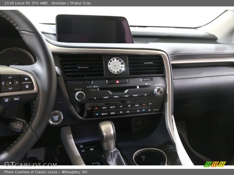 Obsidian / Stratus Gray 2018 Lexus RX 350 AWD