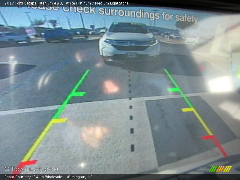 White Platinum / Medium Light Stone 2017 Ford Escape Titanium 4WD