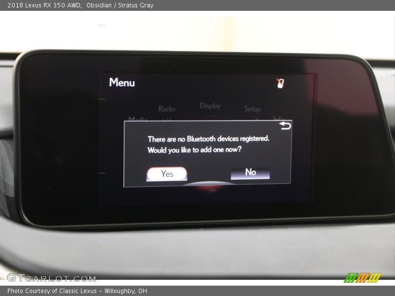 Obsidian / Stratus Gray 2018 Lexus RX 350 AWD