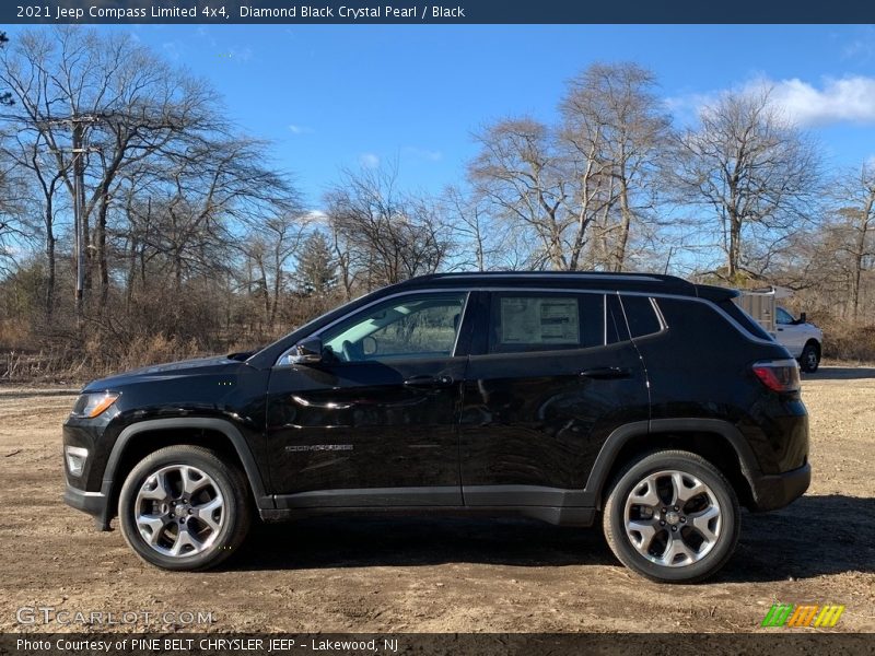 Diamond Black Crystal Pearl / Black 2021 Jeep Compass Limited 4x4