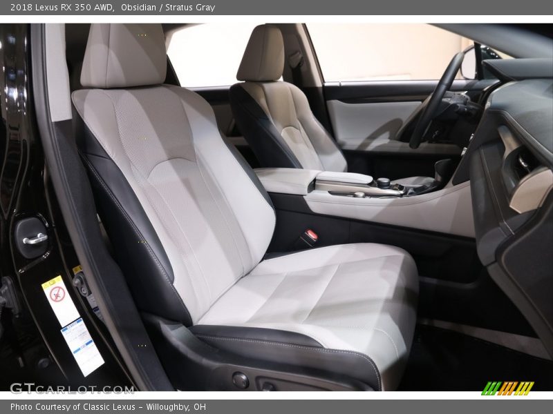 Obsidian / Stratus Gray 2018 Lexus RX 350 AWD