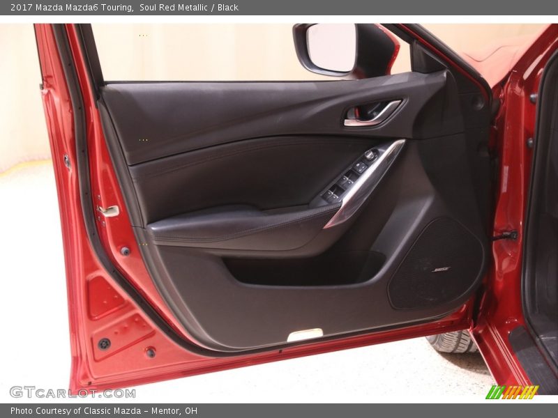 Soul Red Metallic / Black 2017 Mazda Mazda6 Touring