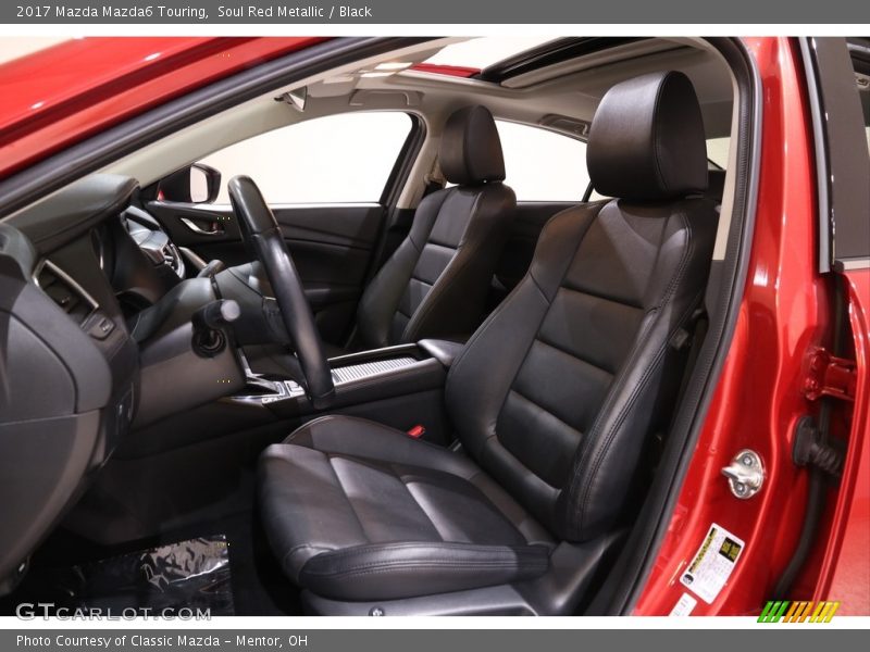 Soul Red Metallic / Black 2017 Mazda Mazda6 Touring