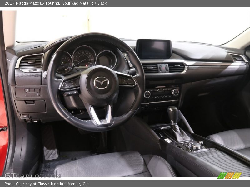 Soul Red Metallic / Black 2017 Mazda Mazda6 Touring