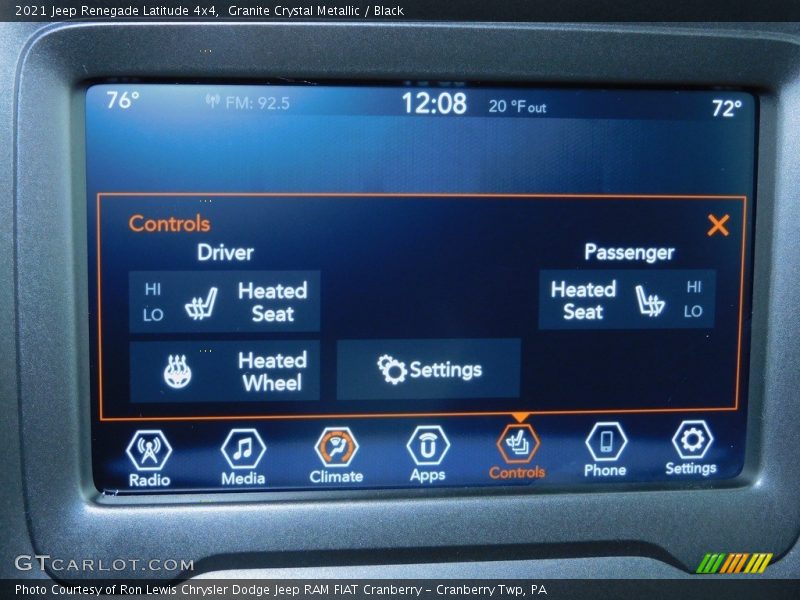 Granite Crystal Metallic / Black 2021 Jeep Renegade Latitude 4x4