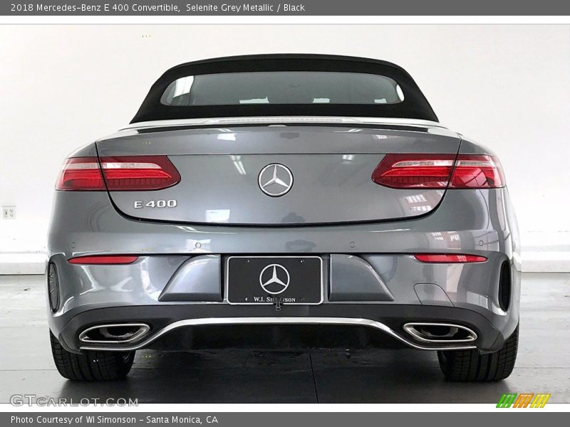 Selenite Grey Metallic / Black 2018 Mercedes-Benz E 400 Convertible