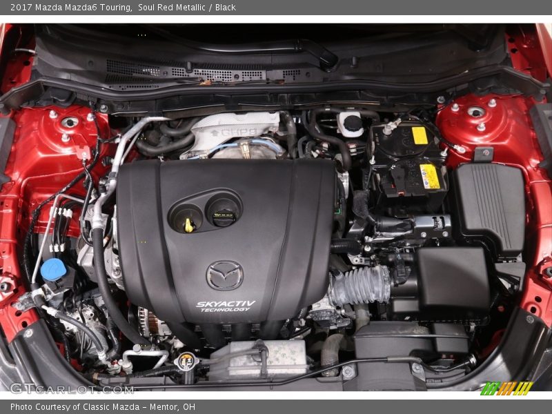 Soul Red Metallic / Black 2017 Mazda Mazda6 Touring