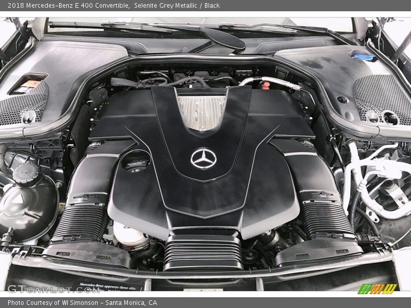 Selenite Grey Metallic / Black 2018 Mercedes-Benz E 400 Convertible