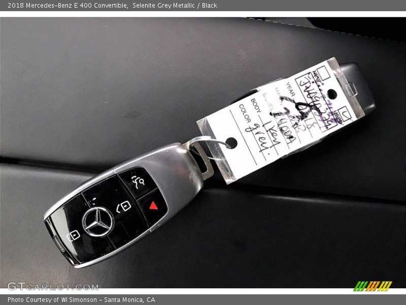 Selenite Grey Metallic / Black 2018 Mercedes-Benz E 400 Convertible