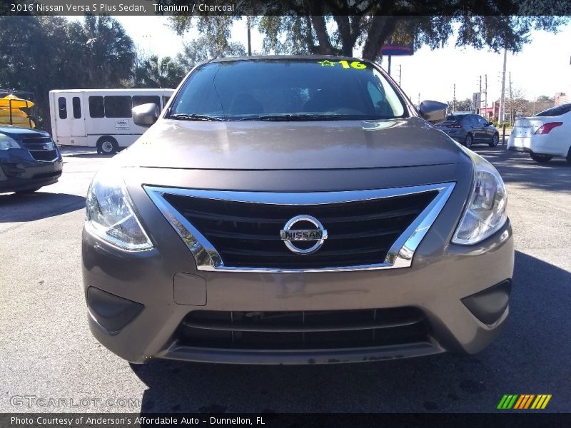 Titanium / Charcoal 2016 Nissan Versa S Plus Sedan