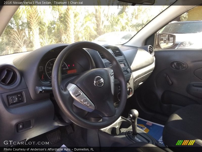 Titanium / Charcoal 2016 Nissan Versa S Plus Sedan