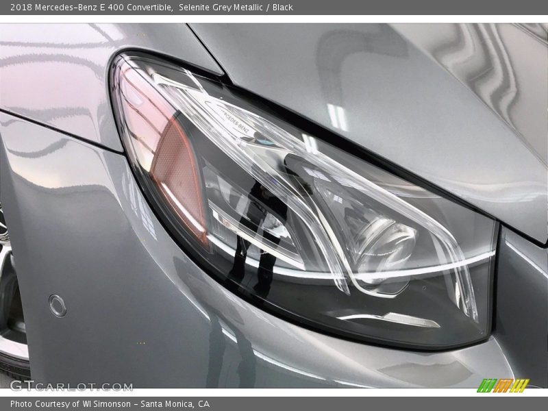 Selenite Grey Metallic / Black 2018 Mercedes-Benz E 400 Convertible