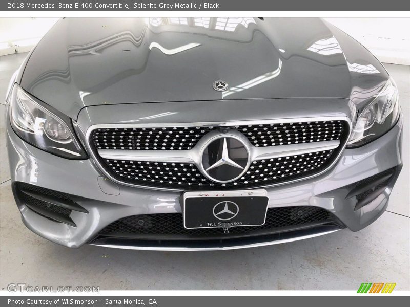 Selenite Grey Metallic / Black 2018 Mercedes-Benz E 400 Convertible