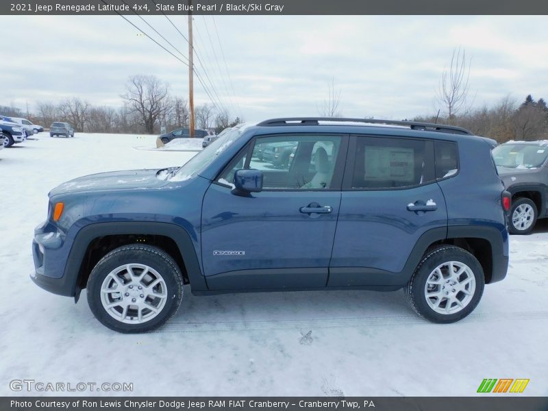 Slate Blue Pearl / Black/Ski Gray 2021 Jeep Renegade Latitude 4x4