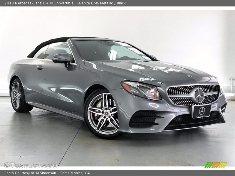 Selenite Grey Metallic / Black 2018 Mercedes-Benz E 400 Convertible