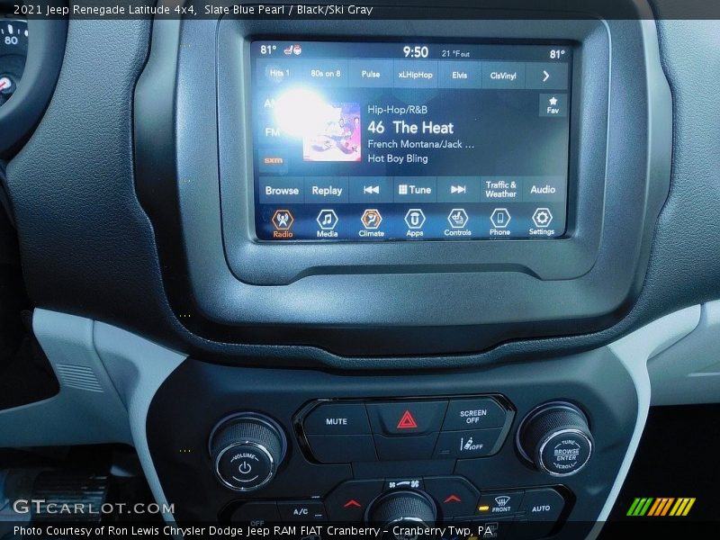 Slate Blue Pearl / Black/Ski Gray 2021 Jeep Renegade Latitude 4x4